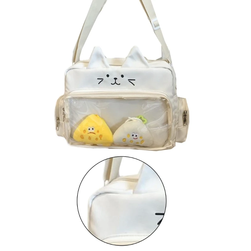 Ita Bag Nylon Crossbody Pack Cartoon Animal Themed Single Shoulder Bag Pin Display Handbag for Casual and Evening Wear
Ita Bag Nylon Crossbody Pack Cartoon Animal Themed Single Shoulder Bag Pin Display Handbag for Casual and Evening Wear