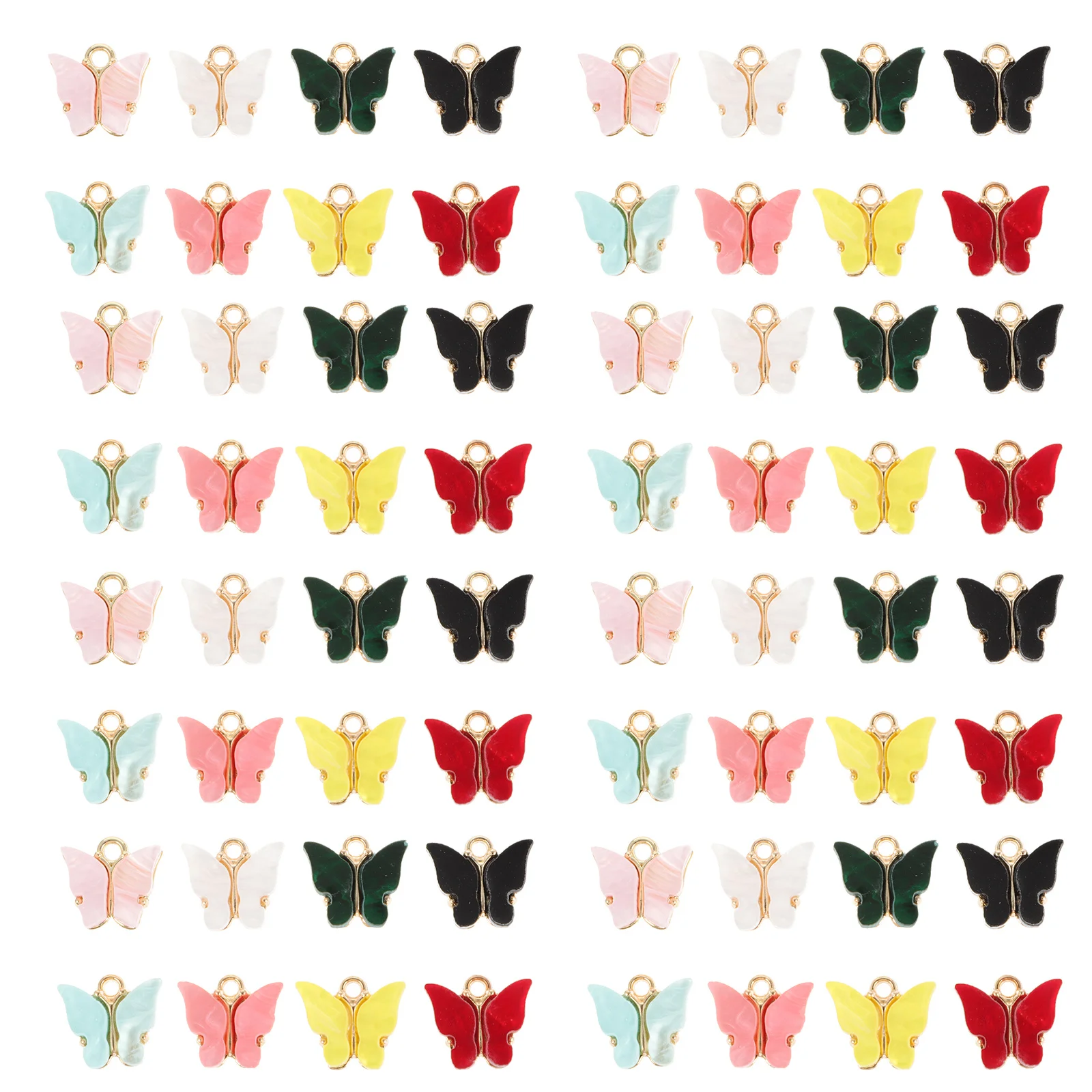 80Pcs Colorful Butterflies Pendants Acrylic Metal DIY Handmade Jewelry Butterflies Pendant DIY Pendant Jewelry Accessories
80Pcs Colorful Butterflies Pendants Acrylic Metal DIY Handmade Jewelry Butterflies Pendant DIY Pendant Jewelry Accessories
