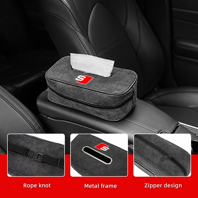 Car In-vehicle Larger size Leather Checkered Tissue Storage Box For Audi A1 A3 A4 A5 A6 A7 A8 Q2 Q3 Q5 Q7 Q8 Quattro S7 S8 S3 S4
Car In-vehicle Larger size Leather Checkered Tissue Storage Box For Audi A1 A3 A4 A5 A6 A7 A8 Q2 Q3 Q5 Q7 Q8 Quattro S7 S8 S3 S4