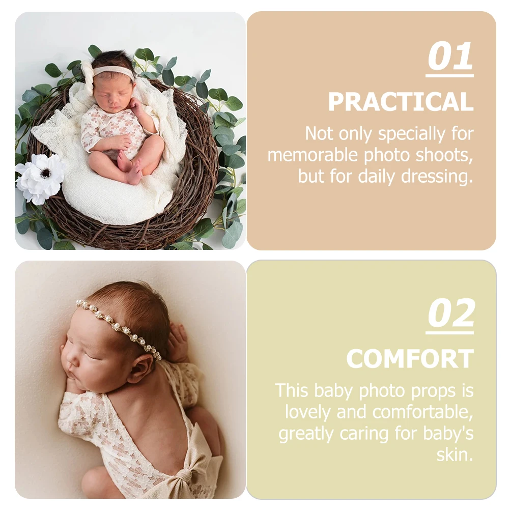 1 Set Photo Props Newborn Photography Outfits Lace Romper Headband Set For 0-6 Months Skin-Friendly Comfortable Newborn
1 Set Photo Props Newborn Photography Outfits Lace Romper Headband Set For 0-6 Months Skin-Friendly Comfortable Newborn