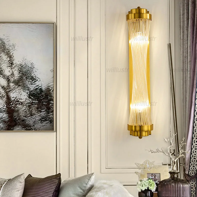 Rotating Metal Glass Strip Wall Lamp Black Gold Sconce Light Luxury Hotel Cafe Bar Aisle Bedside Creative Crystal Lighting
Rotating Metal Glass Strip Wall Lamp Black Gold Sconce Light Luxury Hotel Cafe Bar Aisle Bedside Creative Crystal Lighting