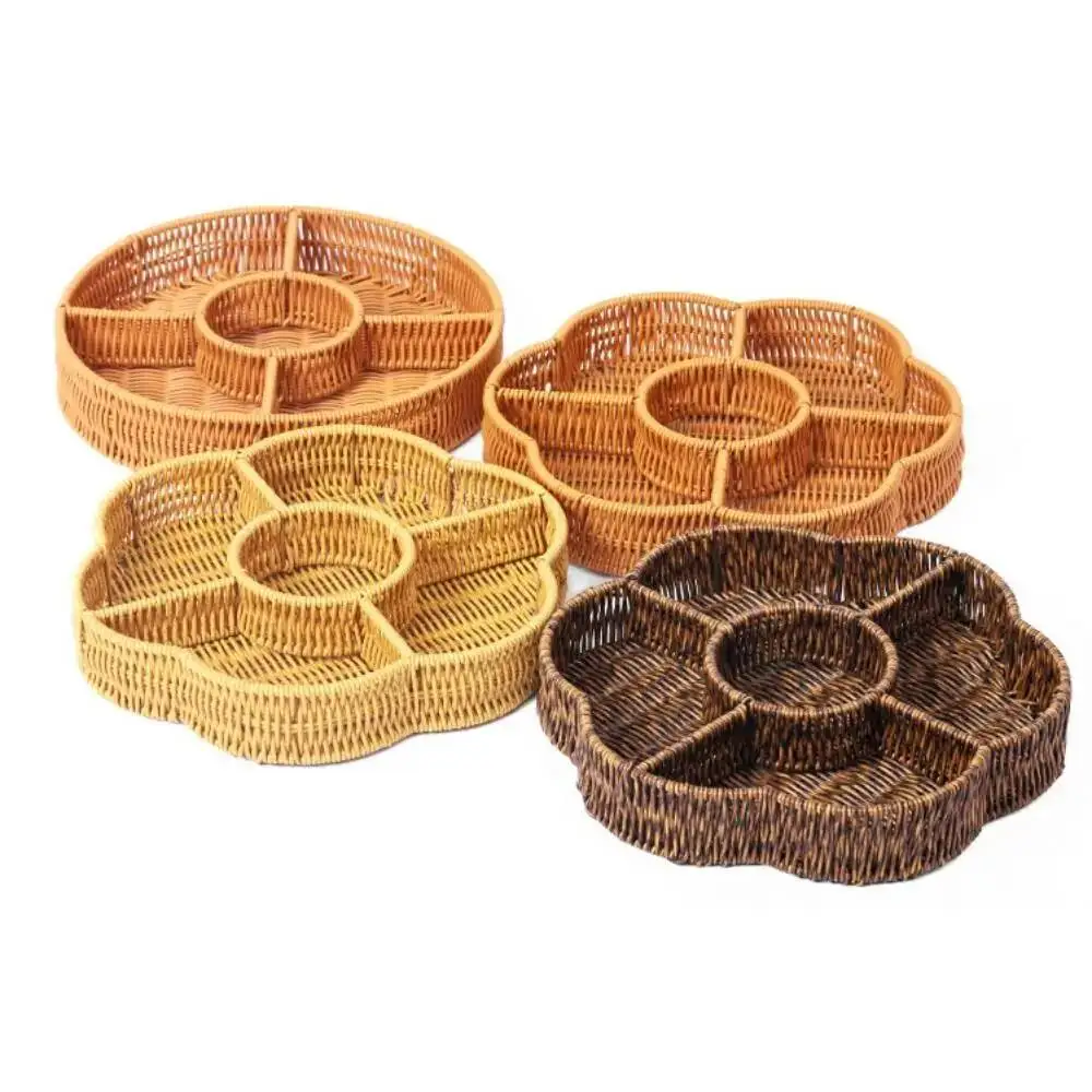 New Handwoven Grid Basket Storage Basket Food Plastic Rattan Solid Storage Grid Plate Fruit Basket Living Dining Room
New Handwoven Grid Basket Storage Basket Food Plastic Rattan Solid Storage Grid Plate Fruit Basket Living Dining Room