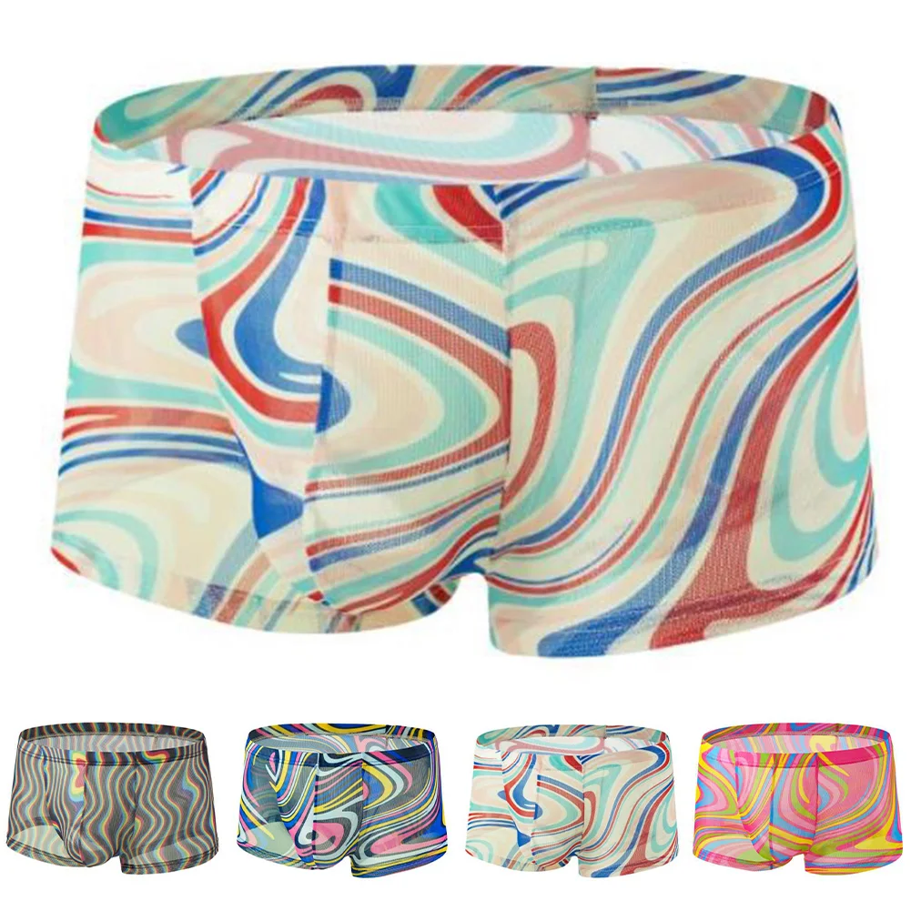 Мужские трусы-боксеры из сетки, прозрачные, с принтом, бесшовные, прозрачные шорты-боксеры
Мужские трусы-боксеры из сетки, прозрачные, с принтом, бесшовные, прозрачные шорты-боксеры