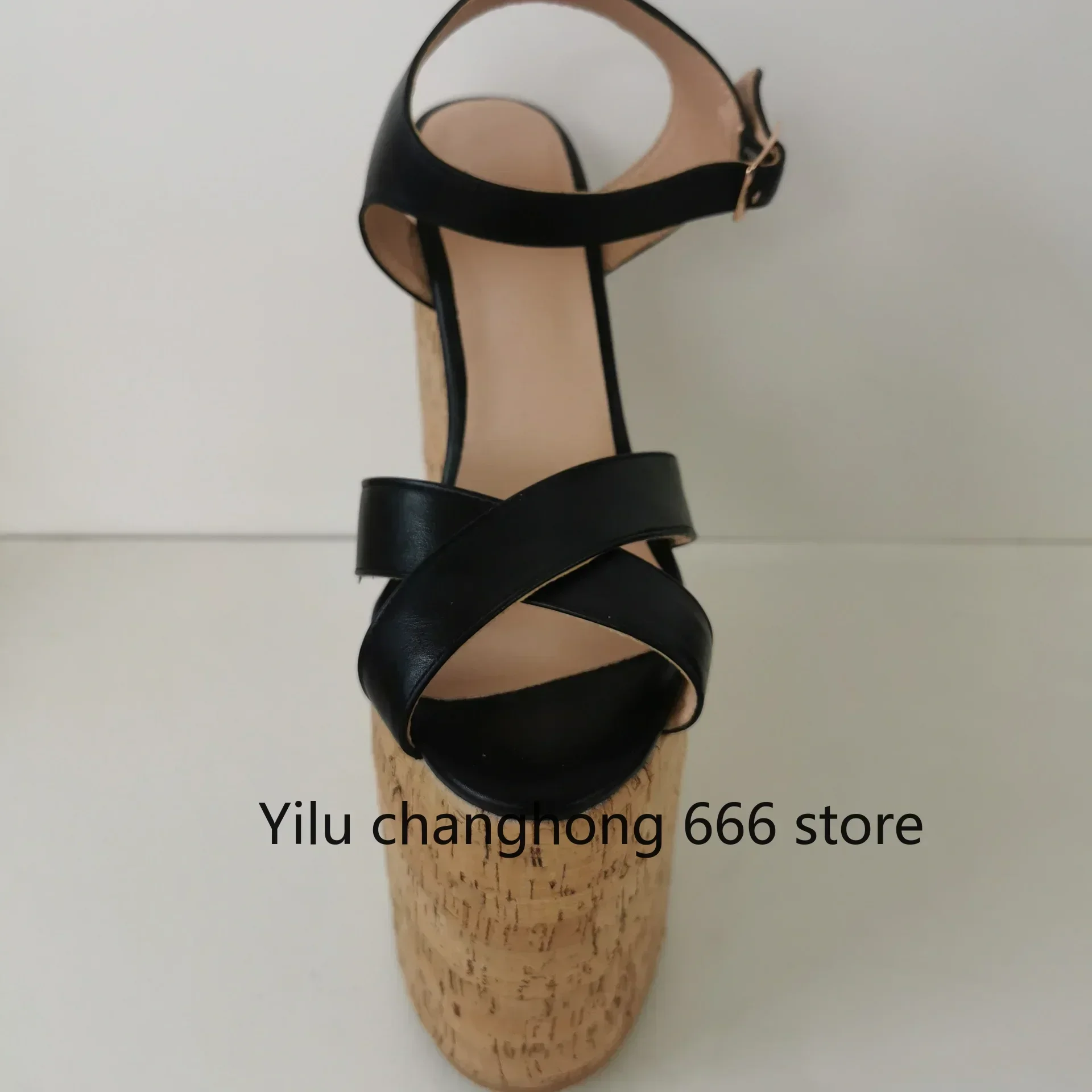 2005 Vintage 21cm Super High Wedges Sandals Round Open Toe 11cm Platform Women's Shoes Summer Street Style Ankle Strap Sandals
2005 Vintage 21cm Super High Wedges Sandals Round Open Toe 11cm Platform Women's Shoes Summer Street Style Ankle Strap Sandals