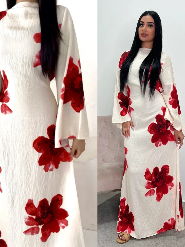 Loriya Pure Beauty Floral Print Long Dress Ankle-Length A-Line Silhouette Commute Elegant Polyester Fiber Long Sleeve Dress
Loriya Pure Beauty Floral Print Long Dress Ankle-Length A-Line Silhouette Commute Elegant Polyester Fiber Long Sleeve Dress