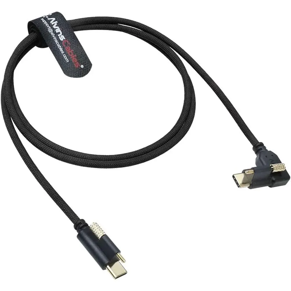 Alvin's Cables Ultra-Flexible Locking USB-C to USB-C Data-Transfer Cable for Blackmagic Pyxis Monitor, URSA Cine EVF, USB-C 3.2
Alvin's Cables Ultra-Flexible Locking USB-C to USB-C Data-Transfer Cable for Blackmagic Pyxis Monitor, URSA Cine EVF, USB-C 3.2