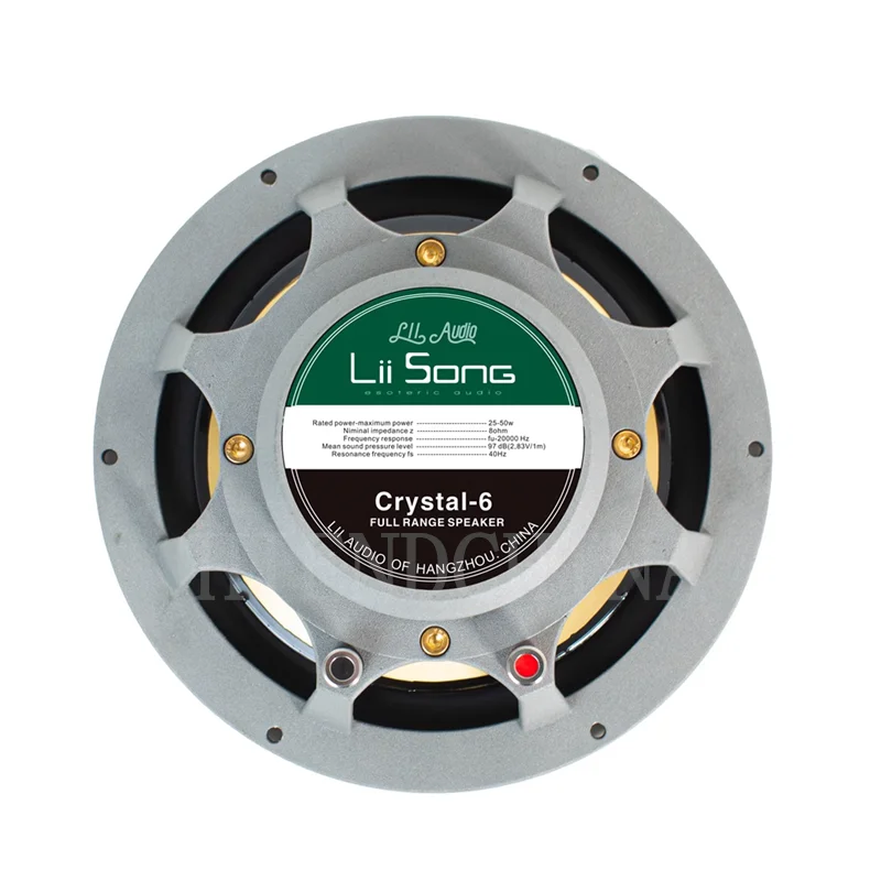 LS-04 Crystal-6 6.5 Inch Premium HiFi Speaker Home Full Frequency Unit 25-50 W/8ohm (1 Pair)
LS-04 Crystal-6 6.5 Inch Premium HiFi Speaker Home Full Frequency Unit 25-50 W/8ohm (1 Pair)