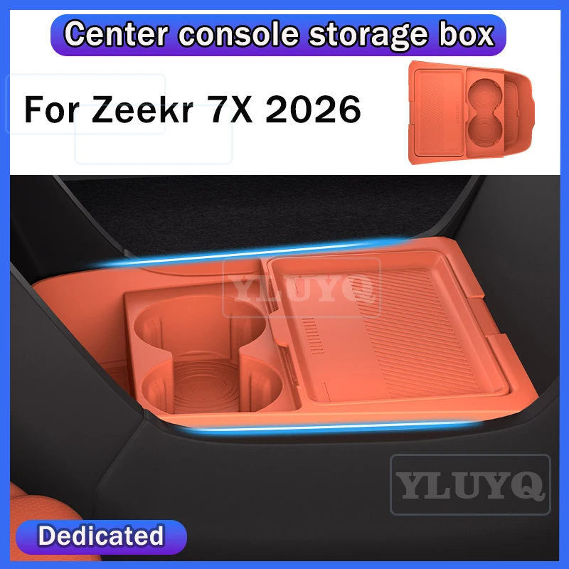 For 2026 Zeekr 7X center console lower storage box, car silicone storage container, anti-slip mat, car interior accessories
For 2026 Zeekr 7X center console lower storage box, car silicone storage container, anti-slip mat, car interior accessories