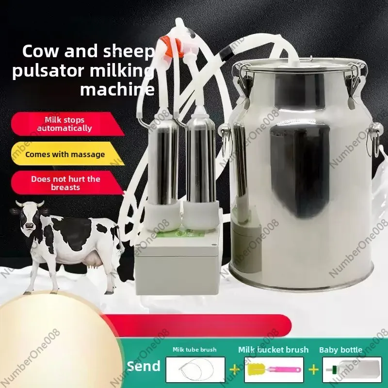 Cattle and Sheep Milking Machine, Animal Electric Pulse Milking Machine, Portable Small Milking Machine
Cattle and Sheep Milking Machine, Animal Electric Pulse Milking Machine, Portable Small Milking Machine