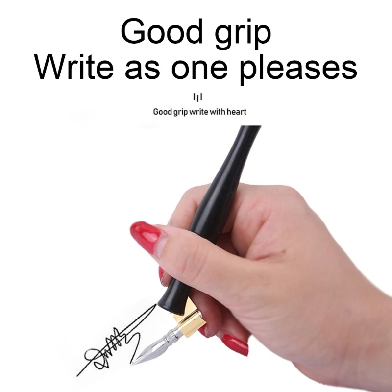 Dip Pen Holder with 4 Interchangeable Tip for Writing Art Drawing Oblique Dip Pen Holder Adjustable Removable Flange D2RC
Dip Pen Holder with 4 Interchangeable Tip for Writing Art Drawing Oblique Dip Pen Holder Adjustable Removable Flange D2RC