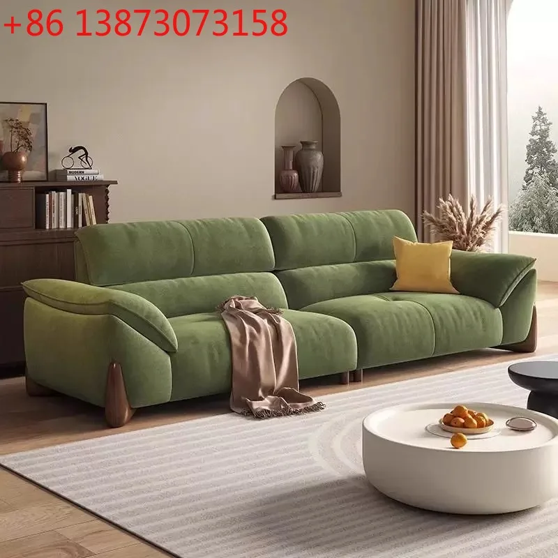 Italian anti-cat scratch flannel sofa modern simple living room size apartment straight row cream retro style sofa
Italian anti-cat scratch flannel sofa modern simple living room size apartment straight row cream retro style sofa
