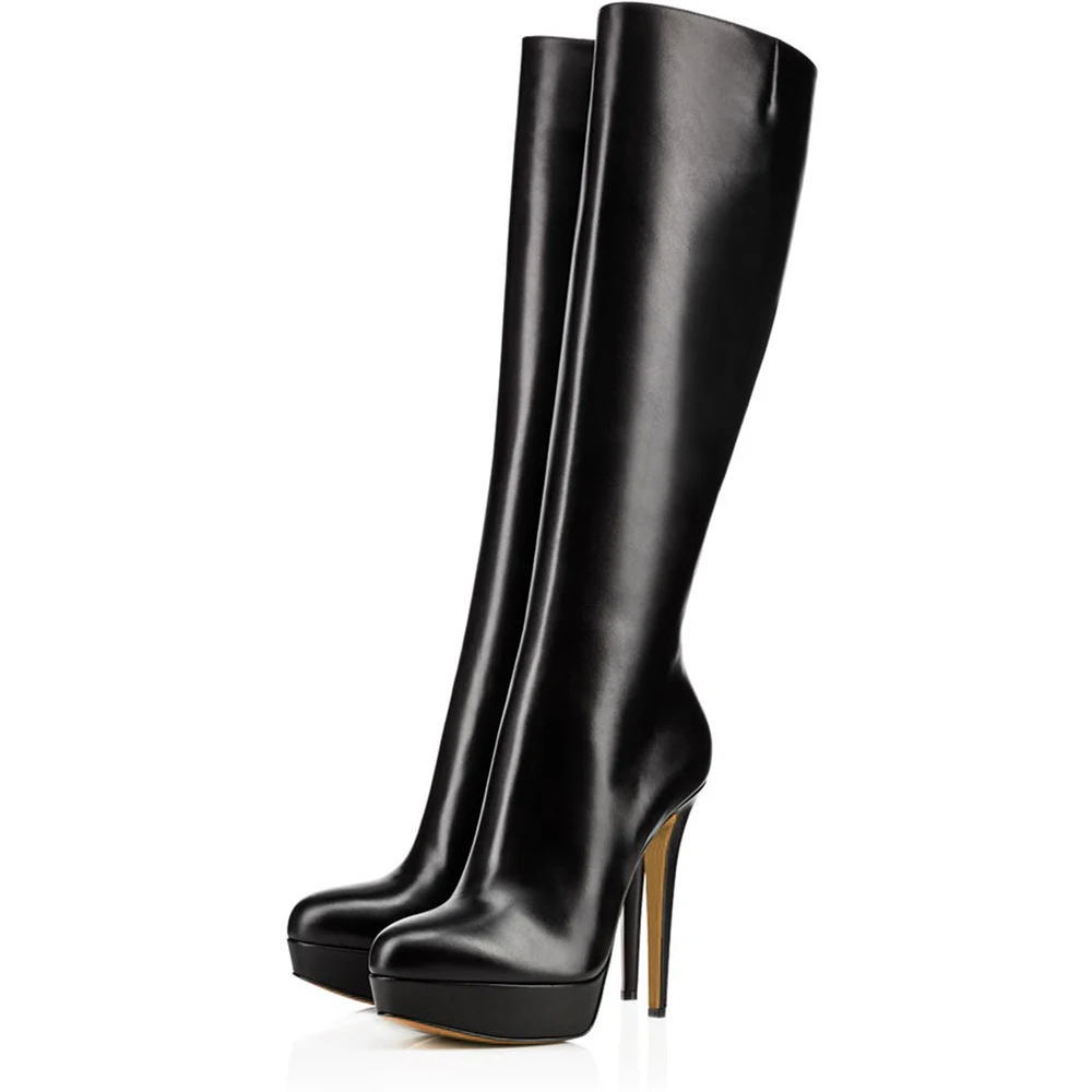 2022 Black Knee High Boots for Women Stiletto High Heel Platform Long Boot Ladies Large Size Winter Boots with Zipper Party Shoe
2022 Black Knee High Boots for Women Stiletto High Heel Platform Long Boot Ladies Large Size Winter Boots with Zipper Party Shoe