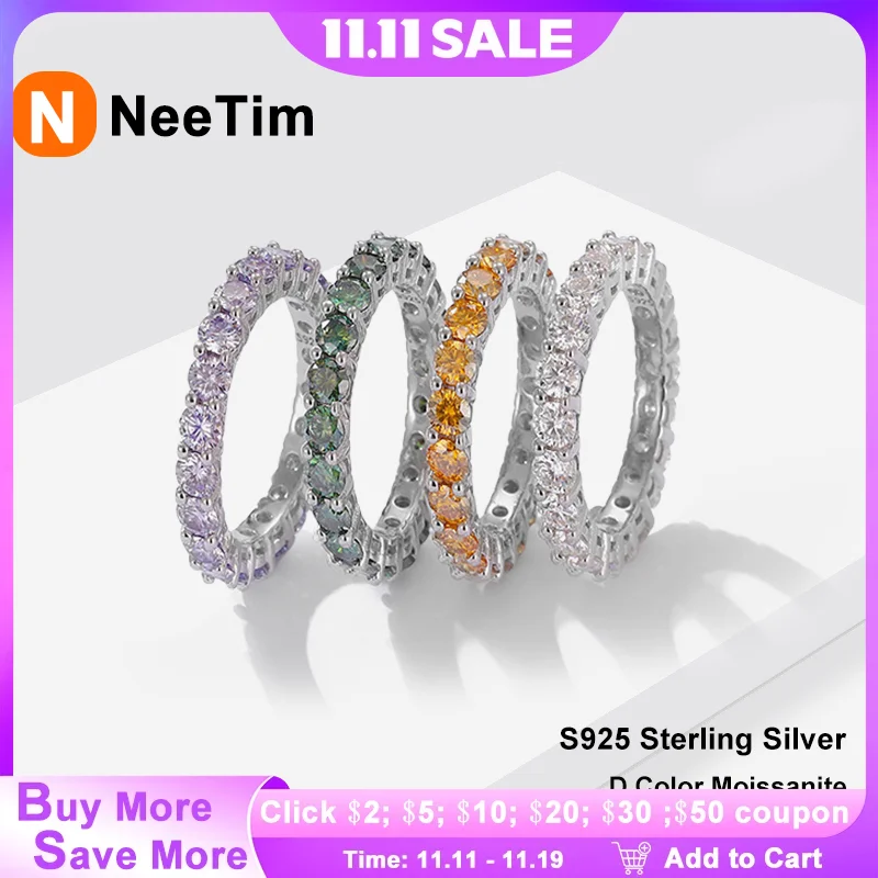 NeeTim 3mm Pink Black Green Moissanite Rings for Women 925 Sterling Silver Lab Diamond Engagement Bands Wedding Ring Jewelry
NeeTim 3mm Pink Black Green Moissanite Rings for Women 925 Sterling Silver Lab Diamond Engagement Bands Wedding Ring Jewelry