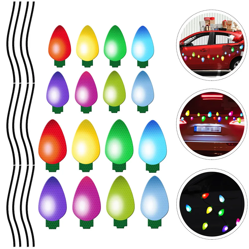 1 Set Of Magnetic Reflective Bulb Stickers For Car Christmas Decorations Exterior Rainproof Holiday Lights Garage Door Fridge
1 Set Of Magnetic Reflective Bulb Stickers For Car Christmas Decorations Exterior Rainproof Holiday Lights Garage Door Fridge