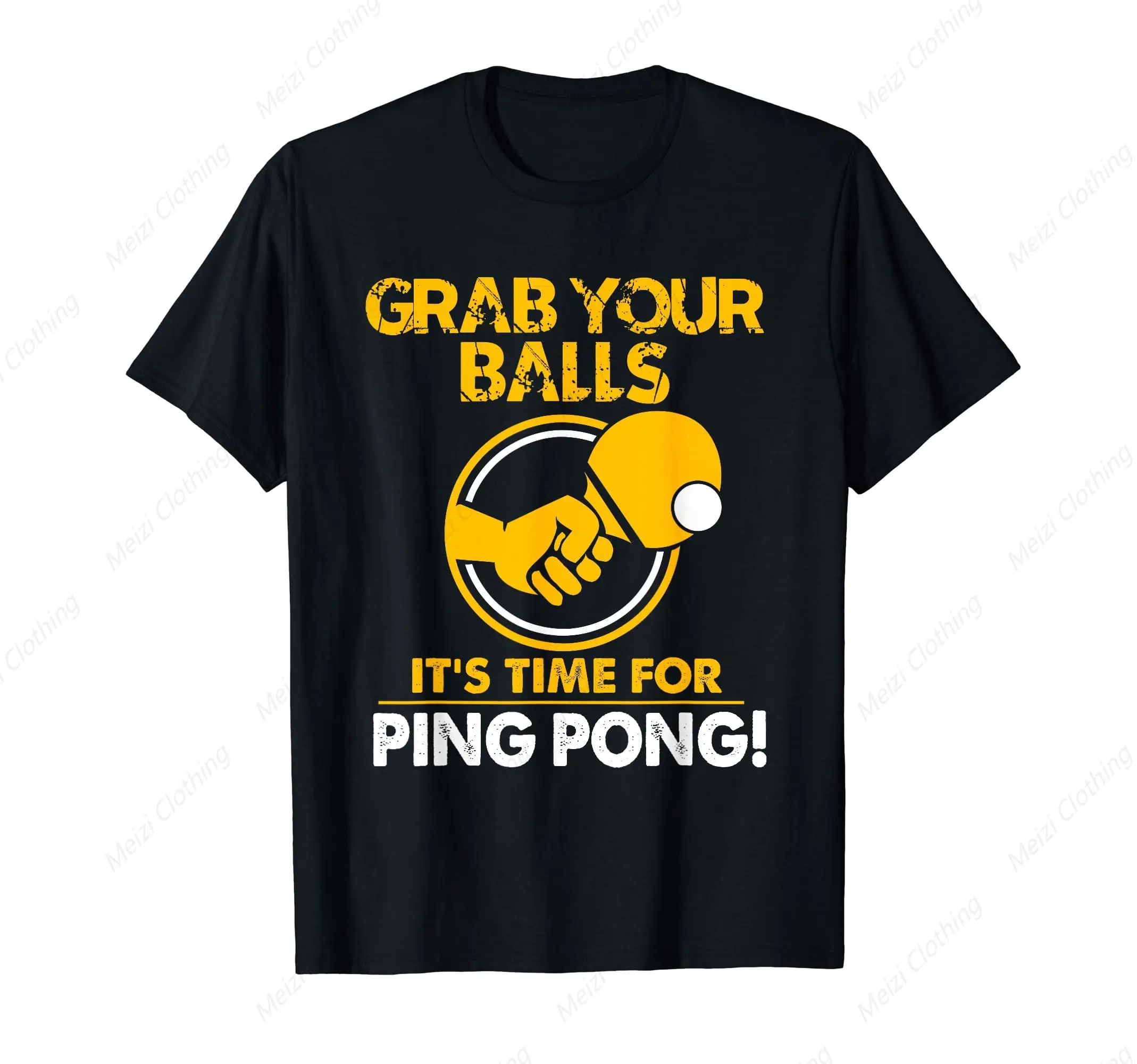 Grab Your Ball It'S Time To Wear A Ping Pong T-Shirt Fun Printed Shirt Pure Cotton Loose Fitting Clothes
Grab Your Ball It'S Time To Wear A Ping Pong T-Shirt Fun Printed Shirt Pure Cotton Loose Fitting Clothes