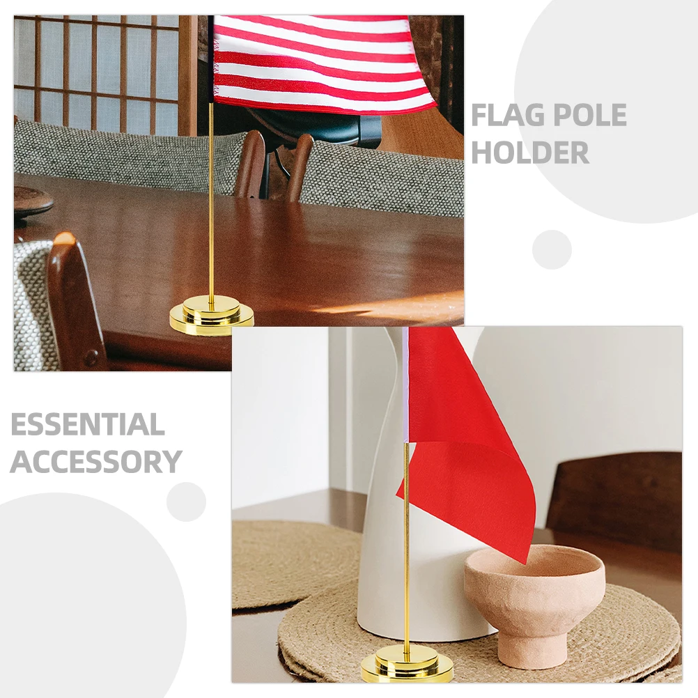 4pcs Metal Flagpole Base Stand Durable Iron Lightweight Portable Bright Stable Desktop Office Supply Decorative Mini Flag
4pcs Metal Flagpole Base Stand Durable Iron Lightweight Portable Bright Stable Desktop Office Supply Decorative Mini Flag