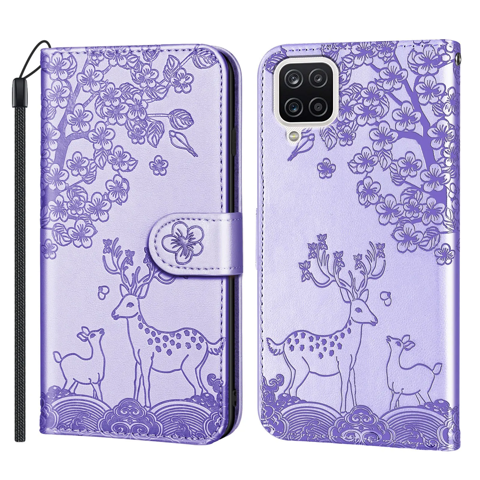 For Samsung Galaxy A12 / A42 5G Phone Case Cartoon Sika Deer Style Soft Shell Flip Leather Case
For Samsung Galaxy A12 / A42 5G Phone Case Cartoon Sika Deer Style Soft Shell Flip Leather Case
