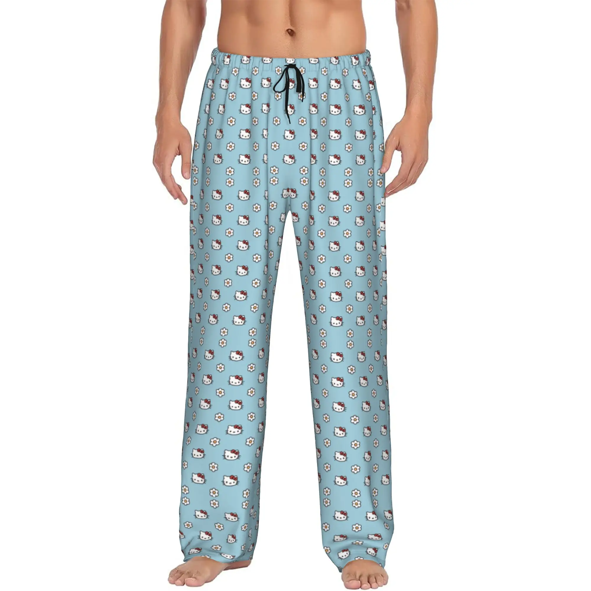 Custom Cat-Cartoon Pajama Pants Sleepwear for Men Elastic Waistband Anime Cartoon Sleep Lounge Bottoms with Pockets
Custom Cat-Cartoon Pajama Pants Sleepwear for Men Elastic Waistband Anime Cartoon Sleep Lounge Bottoms with Pockets