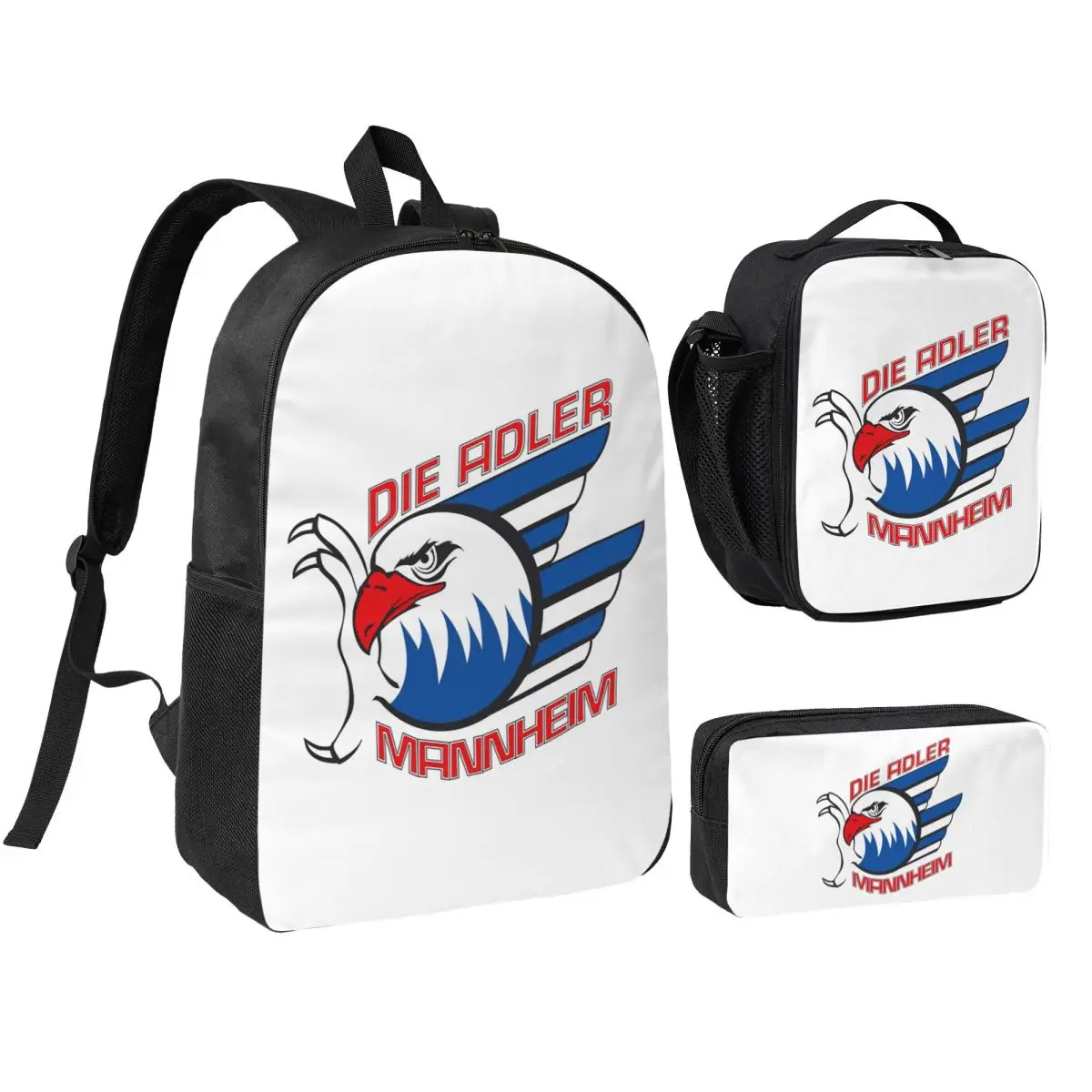 Adler Mannheim Hockey Backpack Student Boys Girls BookBag School Bag Laptop Shoulder Bags 3ps Insulated Lunch Bag Pencil Case
Adler Mannheim Hockey Backpack Student Boys Girls BookBag School Bag Laptop Shoulder Bags 3ps Insulated Lunch Bag Pencil Case