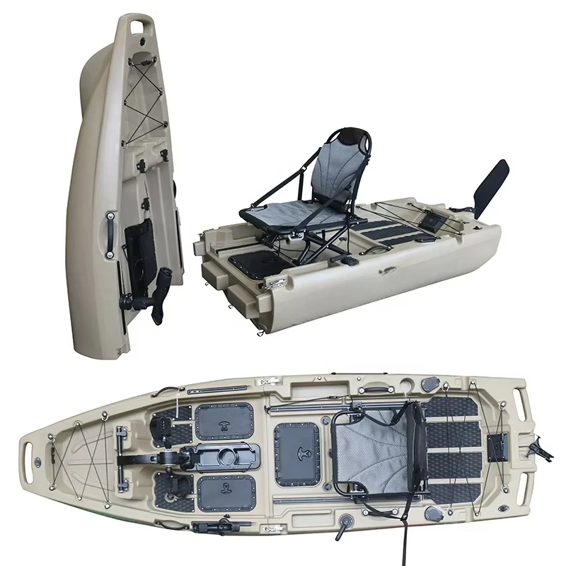10-Foot manufacturer's HDPE hull for canoeing and canoeing water sports, with propeller pedal-driven paddles and chairs
10-Foot manufacturer's HDPE hull for canoeing and canoeing water sports, with propeller pedal-driven paddles and chairs