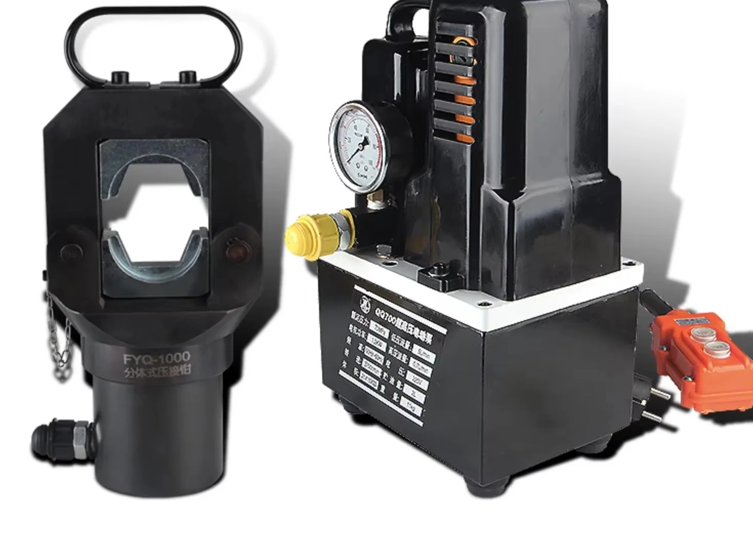 1.2KW 10kv-500kv terminals 150-630mm2 hydraulic ground cable crimping tool wire pressing machine with Electric oil pump station
1.2KW 10kv-500kv terminals 150-630mm2 hydraulic ground cable crimping tool wire pressing machine with Electric oil pump station