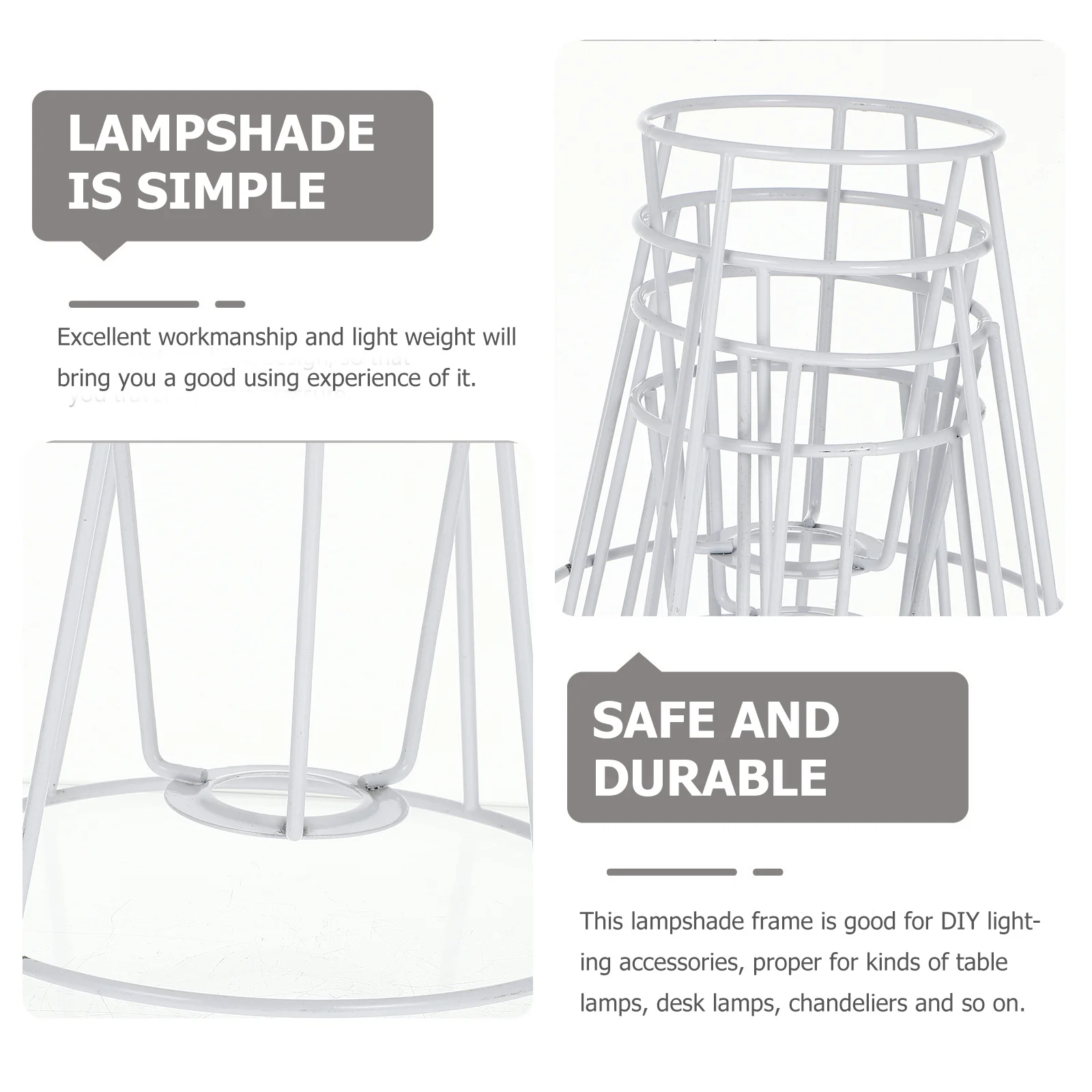 4 pcs Frame Iron Bracket Tapered Lampshade Holder For Diy Table Lamp Chandelier Lighting Projects Lampshade Rack
4 pcs Frame Iron Bracket Tapered Lampshade Holder For Diy Table Lamp Chandelier Lighting Projects Lampshade Rack