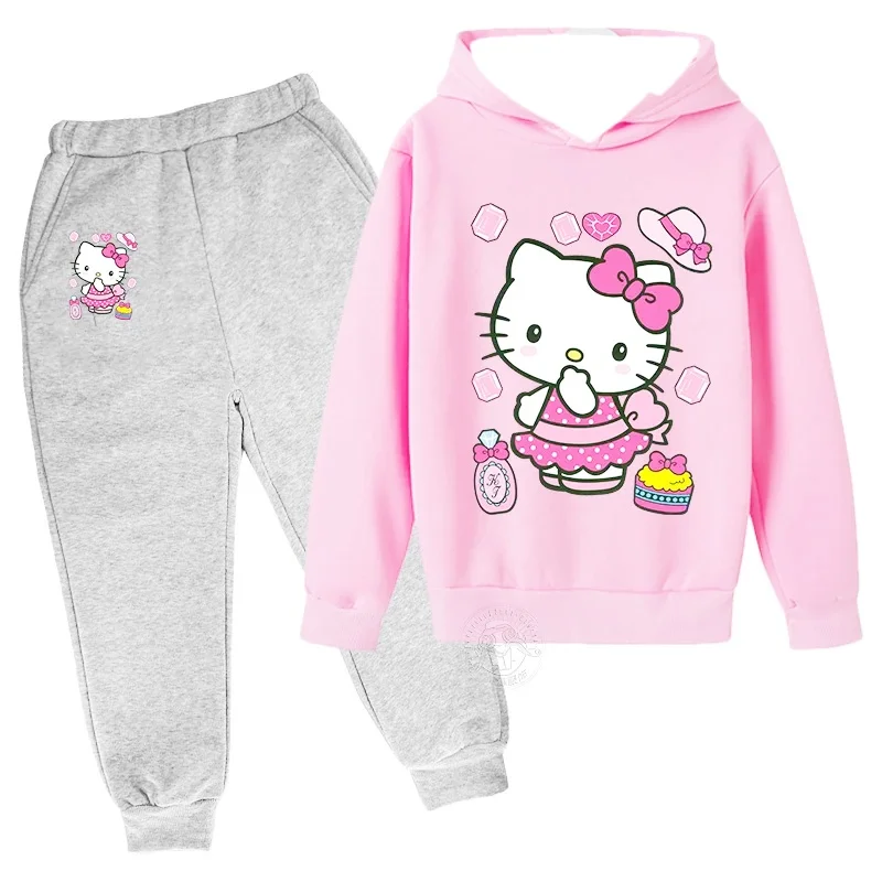 Hello Kitty Cute Children Hooded Sweatshirt+Pants Two-piece Set Boy Girl Autumn Winter Daily Outdoor Casual Warm Soft Sportswear
Hello Kitty Cute Children Hooded Sweatshirt+Pants Two-piece Set Boy Girl Autumn Winter Daily Outdoor Casual Warm Soft Sportswear