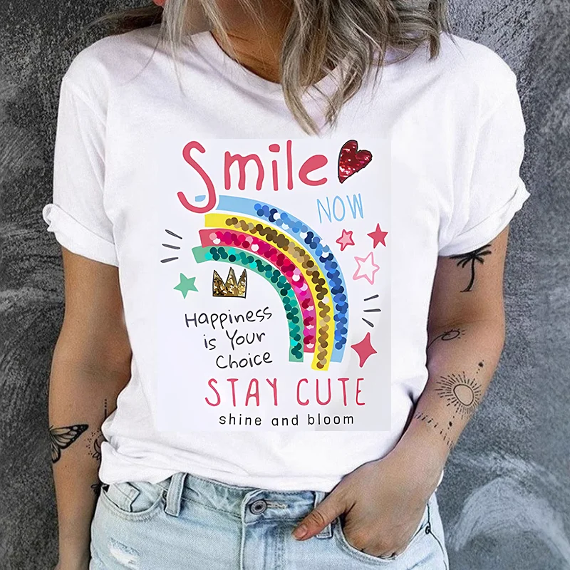 Women's Round-Neck Short-Sleeved T-Shirt Ice Cream Graphic Print Base Layer Top Summer polyester fabric
Women's Round-Neck Short-Sleeved T-Shirt Ice Cream Graphic Print Base Layer Top Summer polyester fabric