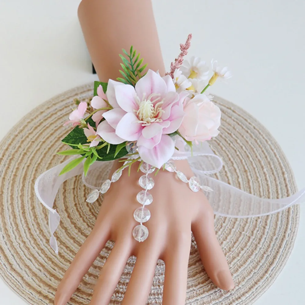 New Magnolia Bridal Corsage Artificial Flower Handmade Simulation Silk Corsage Elegant Groom Boutonniere Wedding Accessories
New Magnolia Bridal Corsage Artificial Flower Handmade Simulation Silk Corsage Elegant Groom Boutonniere Wedding Accessories