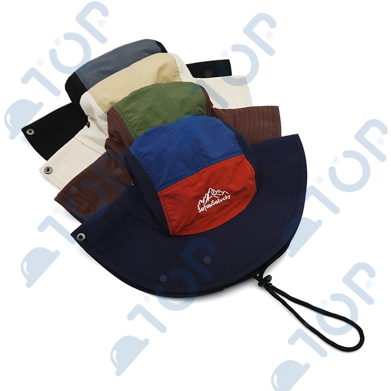 UV Bucket Hat With Strap Sun Protection Fisherman Hats Adjustable Breathable Mountain Embroidery Outdoor Camping Fishing Hiking
UV Bucket Hat With Strap Sun Protection Fisherman Hats Adjustable Breathable Mountain Embroidery Outdoor Camping Fishing Hiking