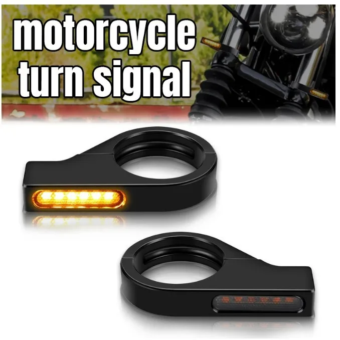 Motorcycle LED Turn Signal Light Amber White Lamp Fit 39mm-41mm Fork Tubes Clamp Indicator Blinker Light For Honda For Yamaha
Motorcycle LED Turn Signal Light Amber White Lamp Fit 39mm-41mm Fork Tubes Clamp Indicator Blinker Light For Honda For Yamaha
