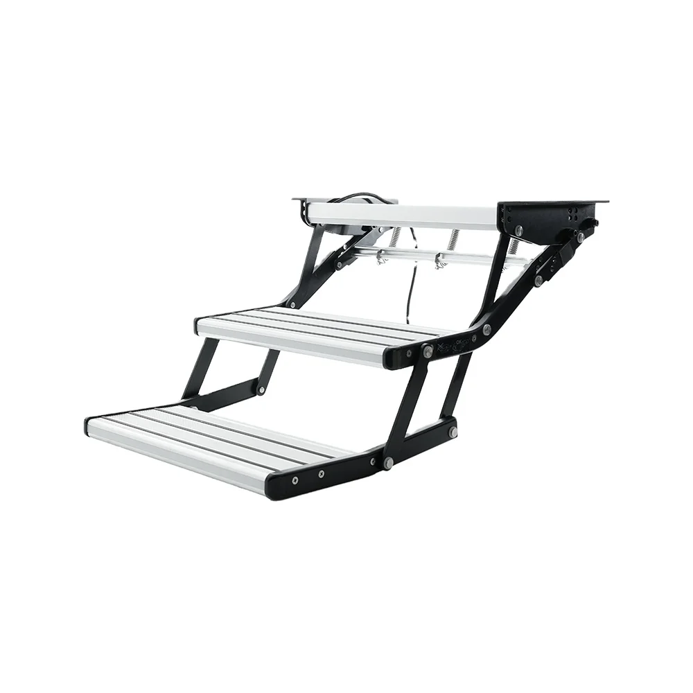 Factory Direct Sale Manual Double Levels Step Aluminum Support Ready to Ship RV Accessories with LED Silver Grey Antislip
Factory Direct Sale Manual Double Levels Step Aluminum Support Ready to Ship RV Accessories with LED Silver Grey Antislip