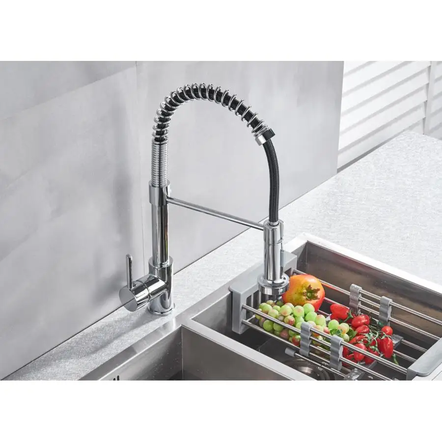 Single Handle Pull Down Sprayer Kitchen Sink Faucet
Single Handle Pull Down Sprayer Kitchen Sink Faucet