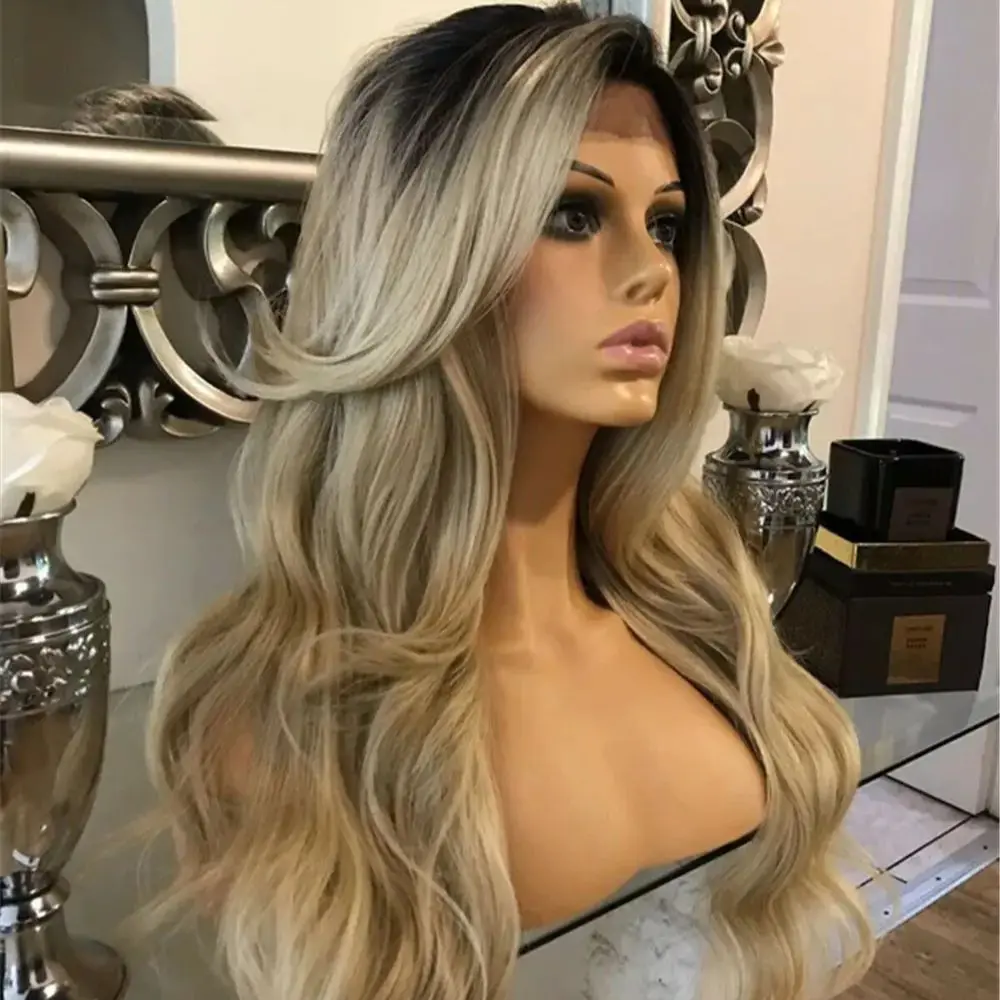 24-дюймовый длинный парик омбре пепельно-русого цвета с кружевной основой, термостойкое синтетическое волокно, реалистичная линия роста волос, безклеевые парики для женщин, парик с лёгкой волной
24-дюймовый длинный парик омбре пепельно-русого цвета с кружевной основой, термостойкое синтетическое волокно, реалистичная линия роста волос, безклеевые парики для женщин, парик с лёгкой волной