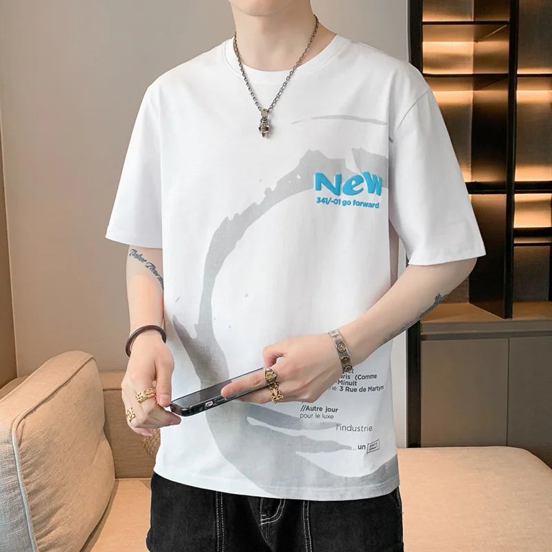 Casual Short Sleeve Cotton T-Shirts Men's For 2023 Summer Printed Tshirt Hip Hop Streetwear Loose Top Tees Soft Oversize Clothes
Casual Short Sleeve Cotton T-Shirts Men's For 2023 Summer Printed Tshirt Hip Hop Streetwear Loose Top Tees Soft Oversize Clothes