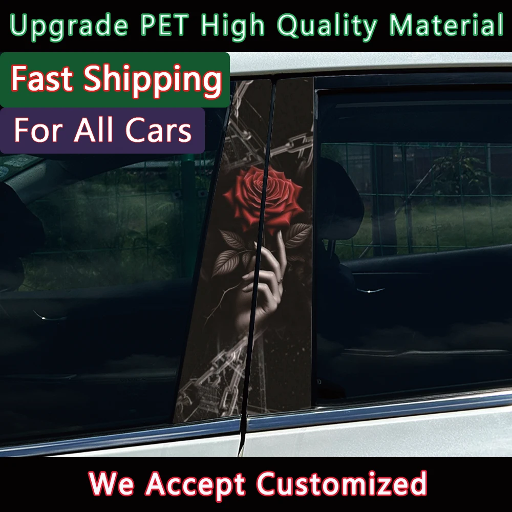 Dark Red Rose Car B Pillar Waterproof Decal DIY Car Modification Styling Sticker
Dark Red Rose Car B Pillar Waterproof Decal DIY Car Modification Styling Sticker