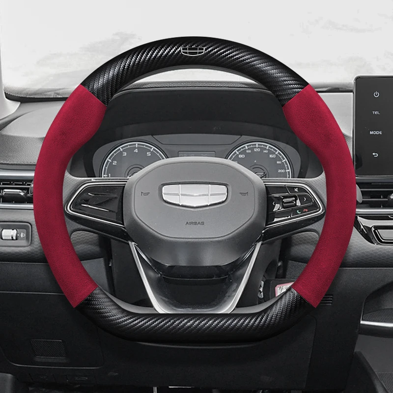 Нескользящий замшевый чехол на руль автомобиля из углеродного волокна, 38 см, натуральная кожа, для GEELY coolray X6 X7 EX7 emgrand 2022 2023 2024
Нескользящий замшевый чехол на руль автомобиля из углеродного волокна, 38 см, натуральная кожа, для GEELY coolray X6 X7 EX7 emgrand 2022 2023 2024