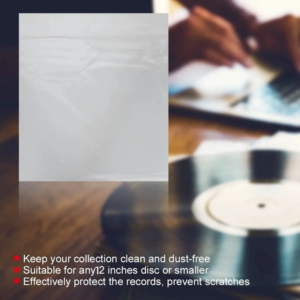 50PCS Self-Adhesive Vinyl Record Outer Sleeve 32.5x32.5+4cm Thickened Protective Storage Bag for 12 inch Records & Smaller
50PCS Self-Adhesive Vinyl Record Outer Sleeve 32.5x32.5+4cm Thickened Protective Storage Bag for 12 inch Records & Smaller