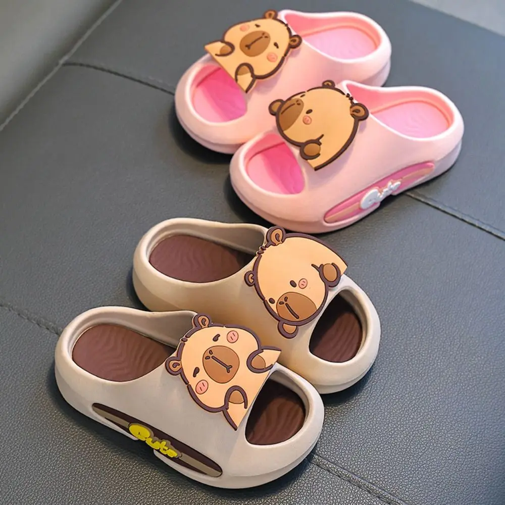 Cartoon Cute Capybara Slippers Anti Slip Platform Cartoon Animal Slippers Solid Color EVA Children's Bathroom Sandals Beach
Cartoon Cute Capybara Slippers Anti Slip Platform Cartoon Animal Slippers Solid Color EVA Children's Bathroom Sandals Beach