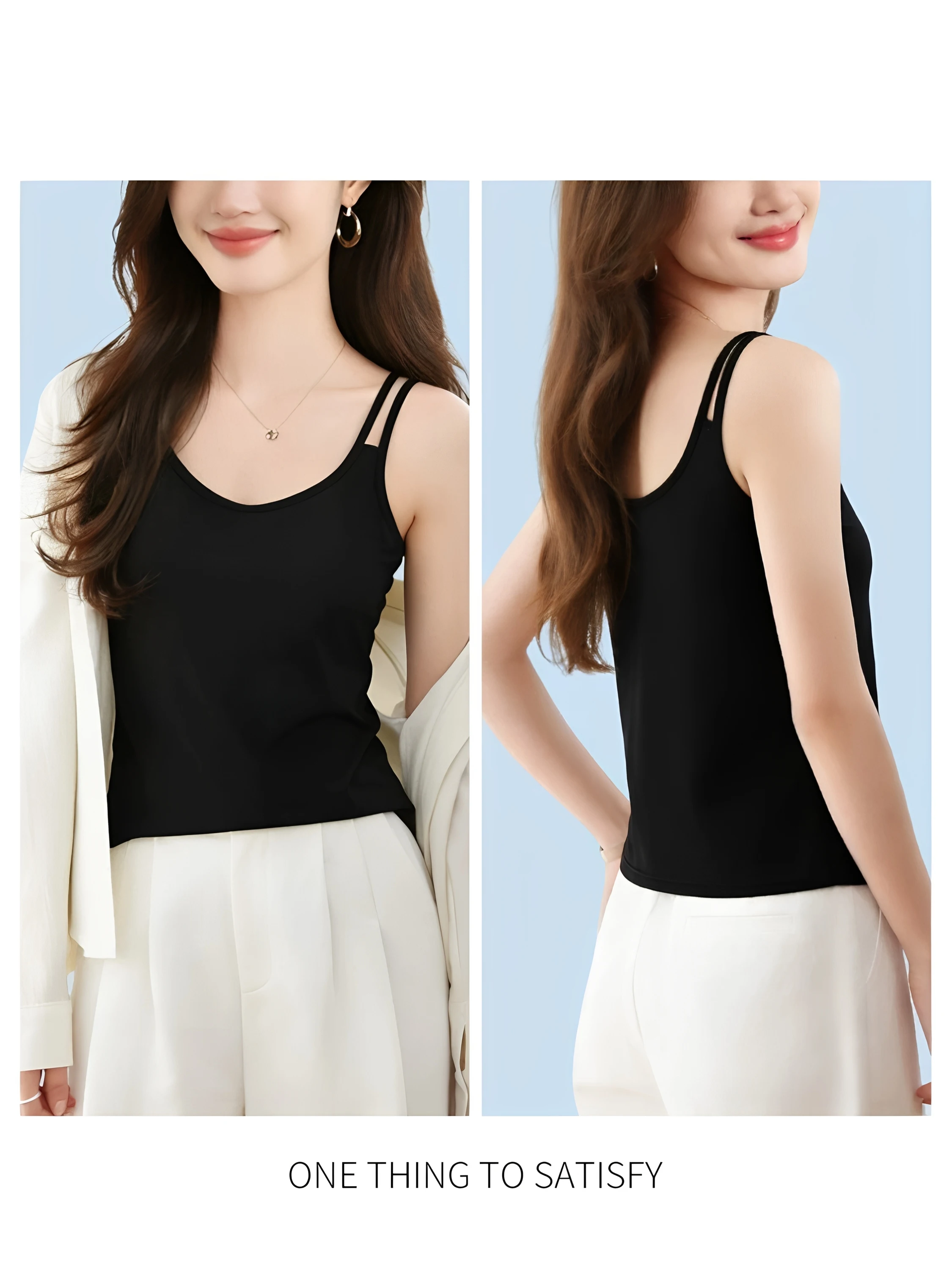 Ice Silk Strap Vest Women's Loose Sleeveless Summer New Style plus Size Conceals Side Breast Large Size Slimming Top
Ice Silk Strap Vest Women's Loose Sleeveless Summer New Style plus Size Conceals Side Breast Large Size Slimming Top