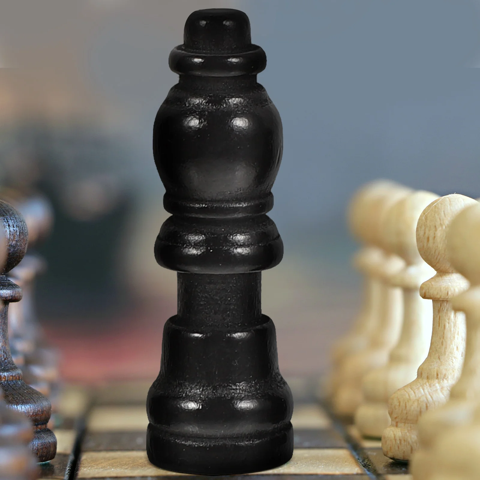 2Sets Wood Chess Pieces Mini Chess Set Exquisite Workmanship for Game Chessboard Accessories Pieces for Board Game