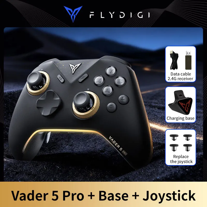 НОВЫЙ игровой контроллер FLYDIGI Vader 5 Pro, беспроводной Bluetooth, оригинальные конкурентоспособные элитные геймпады для ПК/NS2/мобиля/Steam Flydigi
НОВЫЙ игровой контроллер FLYDIGI Vader 5 Pro, беспроводной Bluetooth, оригинальные конкурентоспособные элитные геймпады для ПК/NS2/мобиля/Steam Flydigi