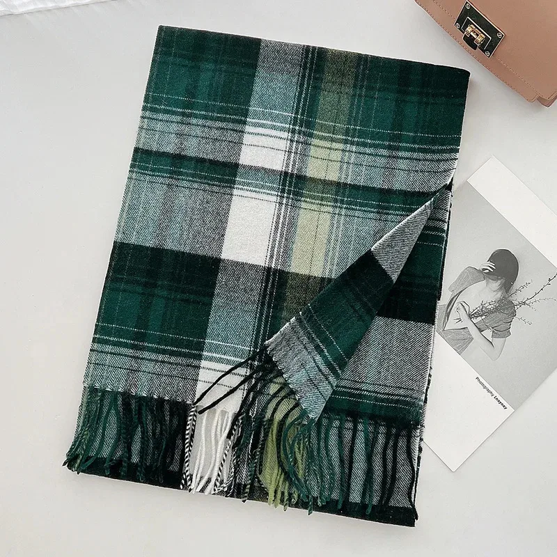 Wool Scarf for Women Men British Style Tartan Plaid Cashmere Scarves With Tassel Female Winter Warm Neck Scarf Shawl
Wool Scarf for Women Men British Style Tartan Plaid Cashmere Scarves With Tassel Female Winter Warm Neck Scarf Shawl