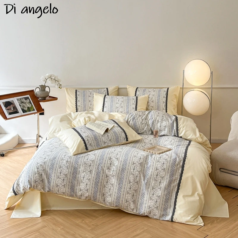 Flower Digital Printing Bedding Sets, Luxury Cotton, Bed Linen, Duvet Cover, Bed Sheets, Pillowcases, Wedding Gift, #/L, 4Pcs
Flower Digital Printing Bedding Sets, Luxury Cotton, Bed Linen, Duvet Cover, Bed Sheets, Pillowcases, Wedding Gift, #/L, 4Pcs