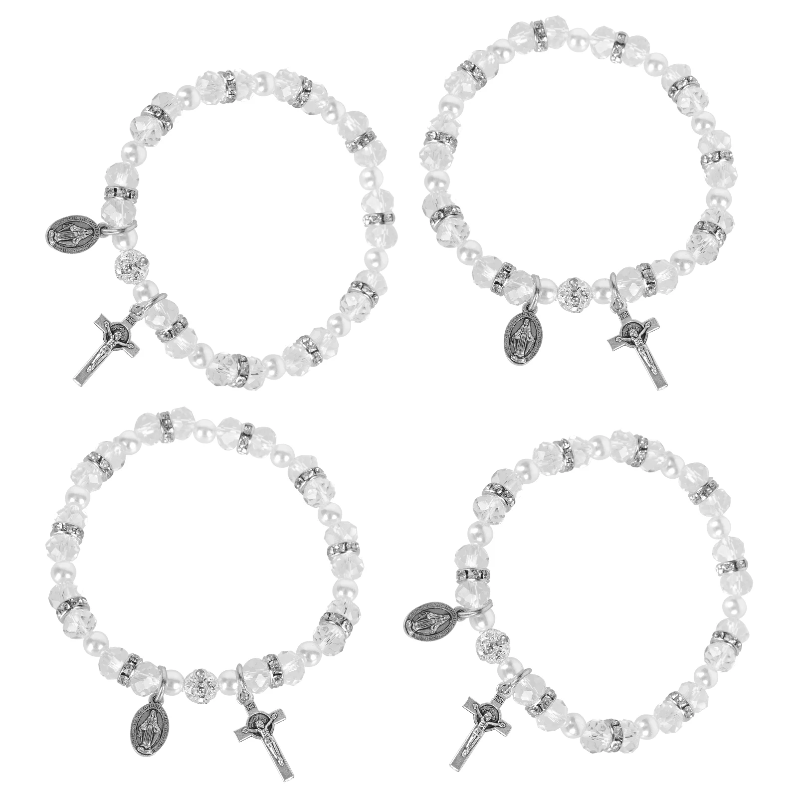 4 Pcs Cross Bracelet Women's Bracelets Hand Jewelry Decorate Wrist Female Alloy Versatile Miss Pendant
4 Pcs Cross Bracelet Women's Bracelets Hand Jewelry Decorate Wrist Female Alloy Versatile Miss Pendant
