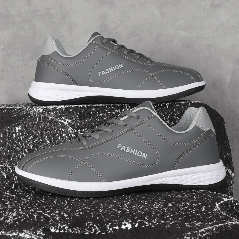Men's Board Shoes Popular Comfort Lightweight Leather Flat Shoes Low Cut Jogging Shoes Lace Up Fashionable Outdoor Casual Shoe
Men's Board Shoes Popular Comfort Lightweight Leather Flat Shoes Low Cut Jogging Shoes Lace Up Fashionable Outdoor Casual Shoe
