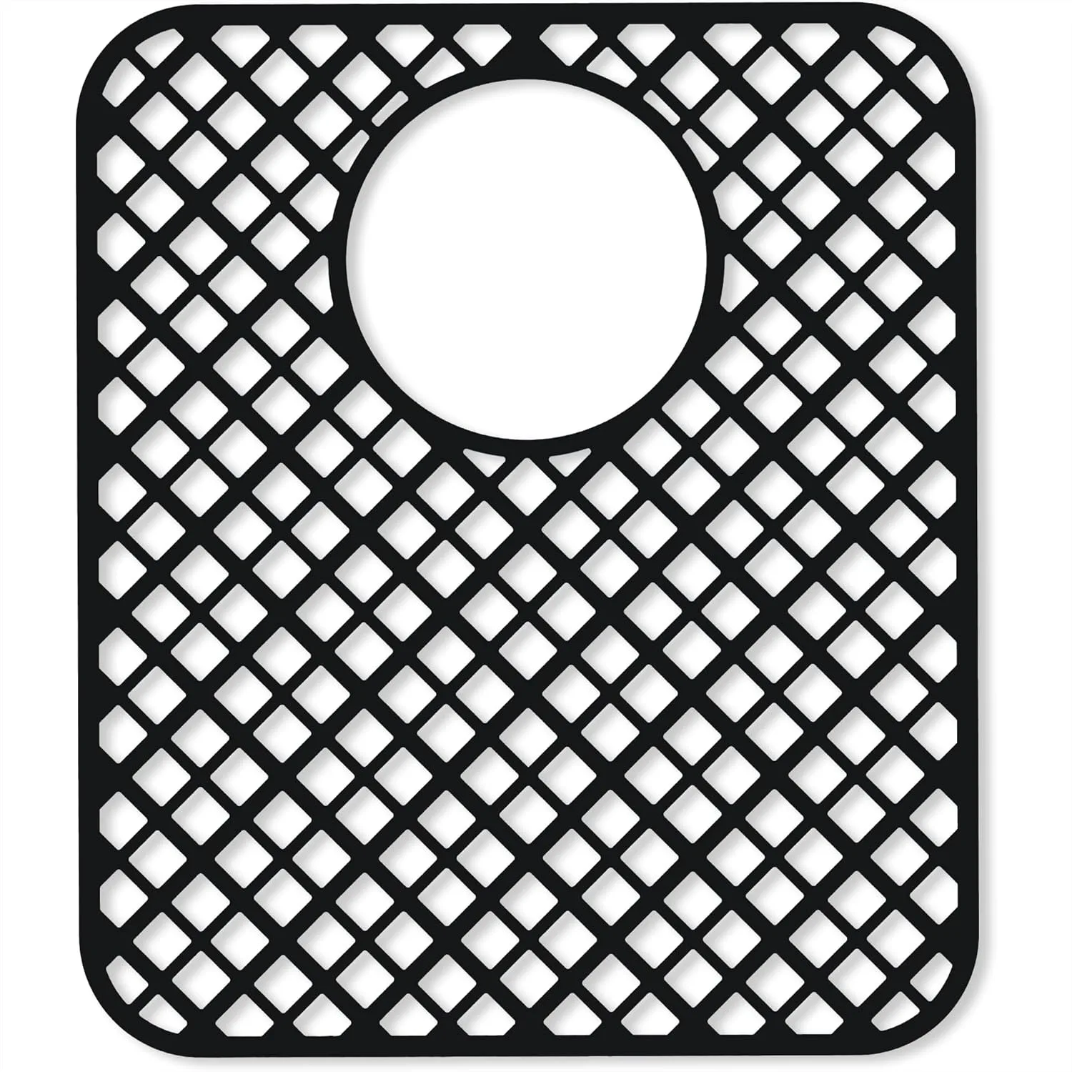 2 Pack Silicone Sink Protectors for Kitchen Sink, Trellis Pattern 13x11 Inches Non-Slip Durable Mat with Rear Drain, Black
2 Pack Silicone Sink Protectors for Kitchen Sink, Trellis Pattern 13x11 Inches Non-Slip Durable Mat with Rear Drain, Black