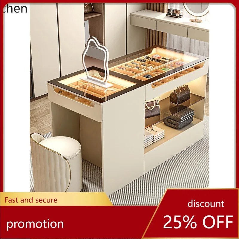 CZ Wardrobe Island Table Bedroom Chest of Drawers Jewelry Cabinet Integrated Dressing Table Solid Wood Display Cabinet
CZ Wardrobe Island Table Bedroom Chest of Drawers Jewelry Cabinet Integrated Dressing Table Solid Wood Display Cabinet