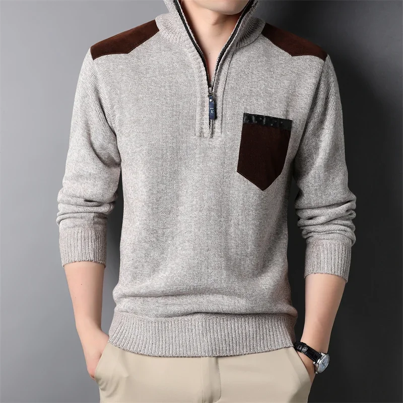 2025 Autumn/Winter New Men's Long Sleeve Knitted Shirt Twisted Flower Half Zipper Collar Versatile Warm Top
2025 Autumn/Winter New Men's Long Sleeve Knitted Shirt Twisted Flower Half Zipper Collar Versatile Warm Top