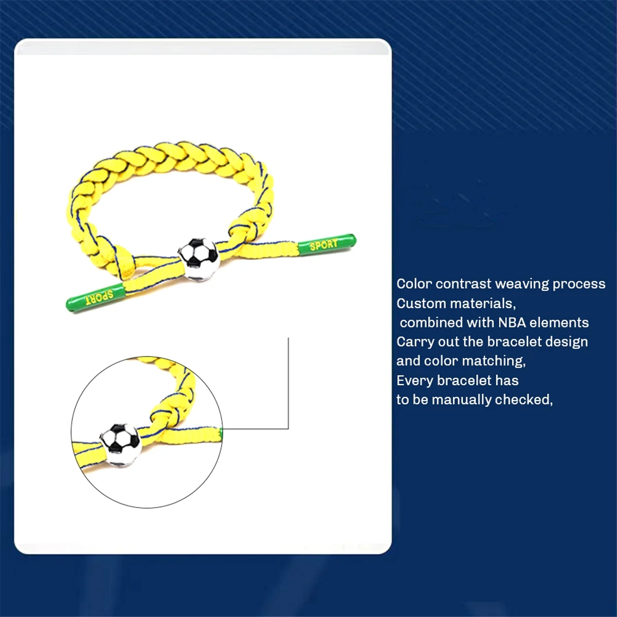 Hot! 10PCS Adjustable Football Woven Wrap Bracelet Sports Fans Bracelet Event Souvenirs for Men Women'S Wrap Bracelets D
Hot! 10PCS Adjustable Football Woven Wrap Bracelet Sports Fans Bracelet Event Souvenirs for Men Women'S Wrap Bracelets D